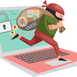 Free cybersecurity computer security hacking vector